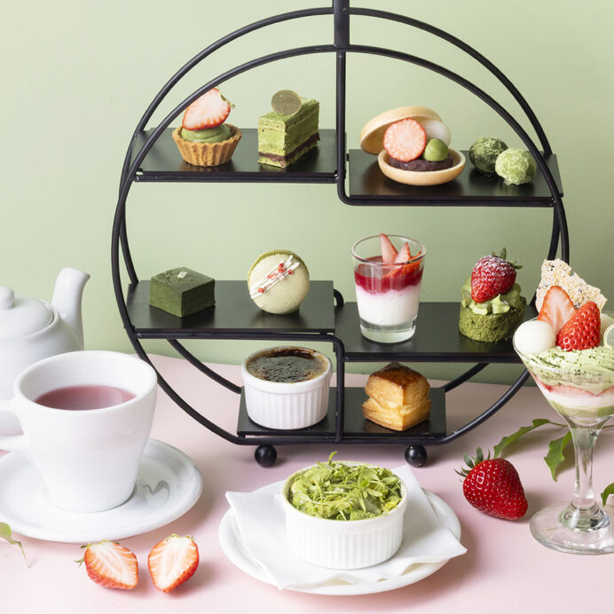 Monday, June 1 – Friday, July 31, 2026　Strawberry and Matcha Afternoon Tea for the Season of Fresh Greenery